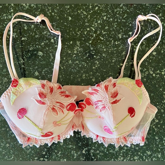 SIMONE PÉRÈLE Underwire Cherry Bra 32D educated guess but cannot verify size - Picture 2 of 12